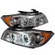 BMW 3 Series E90 Sedan 2006-2008 Clear Dual CCFL Halo Projector Headlights