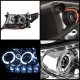 Toyota Land Cruiser 2008-2009 Clear Dual Halo Projector Headlights with LED