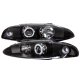 Mitsubishi Eclipse 1995-1996 Black CCFL Halo Projector Headlights