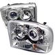 Ford F250 Super Duty 1999-2004 Clear Halo Projector Headlights with Integrated LED