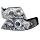 Ford Mustang 1999-2004 Clear Dual CCFL Halo Projector Headlights