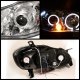 Toyota Corolla 2003-2008 Clear Dual Halo Projector Headlights with LED