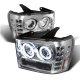 GMC Sierra 3500HD 2007-2013 Clear CCFL Halo Projector Headlights with LED