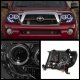 Toyota Tacoma 2005-2011 Smoked Dual Halo Projector Headlights LED DRL