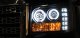 GMC Sierra Denali 2007-2014 Black CCFL Halo Projector Headlights with LED