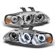 Honda Civic 1992-1995 Clear Dual CCFL Halo Projector Headlights