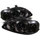 Honda Civic 1999-2000 Smoked Dual Halo Projector Headlights