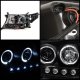 Toyota Land Cruiser 2008-2009 Black Dual Halo Projector Headlights with LED