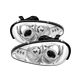 Mazda MX3 1992-1996 Clear Dual Halo Projector Headlights with Integrated LED
