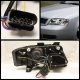 Audi A6 2002-2004 Clear Projector Headlights with LED Daytime Running Lights