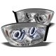 Dodge Ram 3500 2006-2009 Clear CCFL Halo Projector Headlights with LED