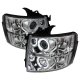 Chevy Silverado 2007-2013 Clear CCFL Halo Projector Headlights with LED