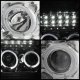 Ford F350 Super Duty 2008-2010 Chrome Projector Headlights Halo LED