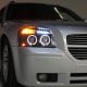 Dodge Magnum 2005-2007 Black Halo Projector Headlights with LED