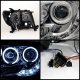 Toyota Tacoma 2005-2011 Clear CCFL Halo Projector Headlights with LED