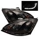 Ford Focus 2000-2004 Black Projector Headlights with LED Daytime Running Lights