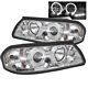 Chevy Impala 2000-2005 Clear Dual Halo Projector Headlights with Integrated LED