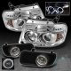 Ford F150 2004-2005 Clear Halo Projector Headlights and Projector Fog Lights