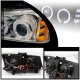 Chevy Silverado 2500HD 2003-2006 Clear Dual Halo Projector Headlights with LED