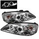 Pontiac G6 2005-2010 Clear Dual Halo Projector Headlights with LED