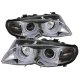 BMW 3 Series E46 Sedan 2002-2005 Clear U-Bar Halo Projector Headlights