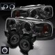 GMC Yukon Denali 2001-2006 Smoked Halo Projector Headlights and Fog Lights Set