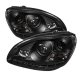 Mercedes Benz S Class 2003-2006 Black Projector Headlights with LED Daytime Running Lights