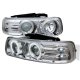 Chevy Suburban 2000-2006 Clear CCFL Halo Projector Headlights with LED