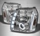 GMC Yukon XL 2007-2014 Clear Halo Projector Headlights with LED