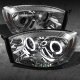 Dodge Ram 2006-2008 Smoked CCFL Halo Projector Headlights with LED