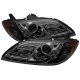 Mazda 3 Sedan 2004-2009 Smoked Halo Projector Headlights