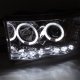 Dodge Ram 3500 2003-2005 Clear Halo Projector Headlights with LED