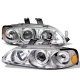 Honda Civic 1992-1995 Clear Dual Halo Projector Headlights