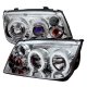 VW Jetta 1999-2005 Clear Dual CCFL Halo Projector Headlights