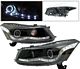 Honda Accord Sedan 2008-2010 Black Projector Headlights CCFL Halo LED