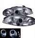 Mitsubishi Eclipse 1997-1999 Chrome Projector Headlights Halo and LED