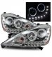 Honda Fit 2009-2010 Projector Headlights Chrome CCFL Halo LED DRL