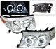 Toyota Land Cruiser 2008-2010 Clear Projector Headlights CCFL Halo LED