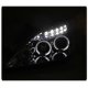 Honda Accord 2003-2007 Clear Halo Projector Headlights with LED