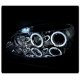 VW Jetta 2006-2010 Clear Halo Projector Headlights with LED