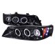 Honda Accord 1994-1997 Smoked Halo Projector Headlights with LED