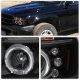 Dodge Dakota 1997-2004 Black Dual Halo Projector Headlights with LED