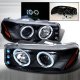 GMC Sierra 2500HD 2001-2006 Black Halo Projector Headlights with LED