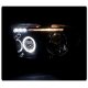 Toyota Sequoia 2008-2017 Smoked Halo Projector Headlights LED Eyebrow