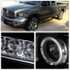 Dodge Ram 3500 2006-2009 Black Halo Projector Headlights LED