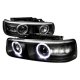 Chevy Tahoe 2000-2006 Projector Headlights Black Halo LED