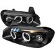 Nissan Maxima 2000-2001 Black Halo Projector Headlights LED