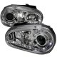 VW Golf 1999-2005 Clear Projector Headlights with LED Daytime Running Lights