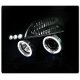 Nissan Armada 2004-2007 Black Dual Halo Projector Headlights with LED