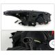 Honda Accord Sedan 2008-2012 Black Projector Headlights Halo LED DRL